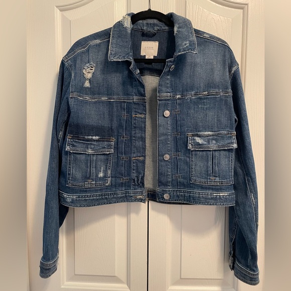 Guess dark denim jacket - Picture 1 of 7